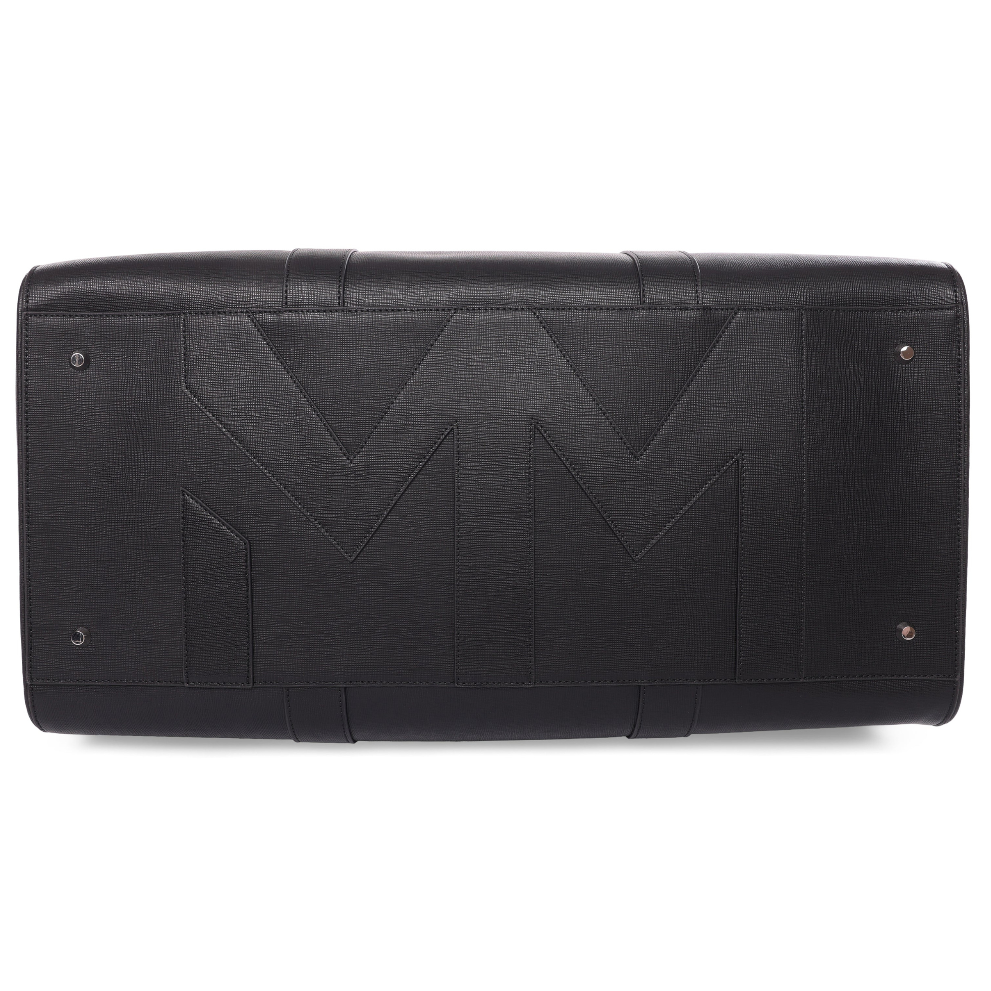 MM London Nardo Saffiano Black Duffel Bag